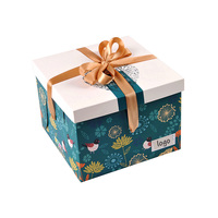 Boîtes cadeaux rigides en carton recyclable personnalisées, en promotion, avec gaufrage et pelliculage mat