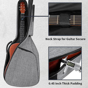 Étui de <span class=keywords><strong>guitare</strong></span> - Durable, rembourré et fonctionnel, avec plusieurs poches pour accessoires, idéal pour les musiciens nomades - Product Image 4