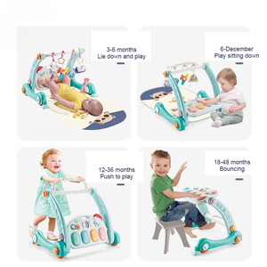 Nouveau tapis d'éveil 4 en 1 pour bébé avec piano à pédales, activités ludiques, tapis de fitness, jouets pour nourrissons, tapis de jeu, ensembles de poussettes pour bébés - Product Image 4