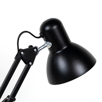 Lampe de table en fer de style américain, pince traditionnelle, douille pour ampoule E27, lampe de travail en métal, lampe de bureau classique pour étude