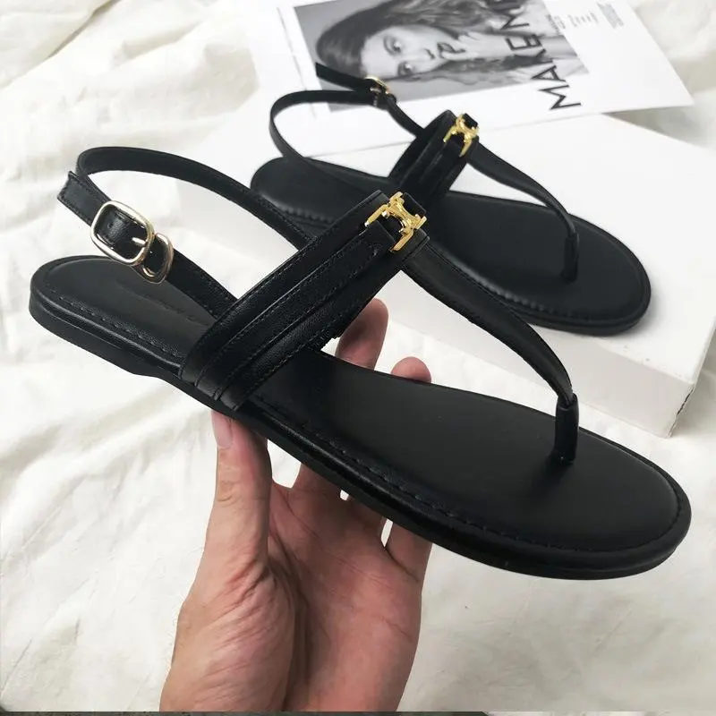 Spring and summer new toe slippers beach holiday fashion sandals for women