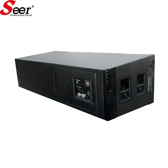 Dual 15 Inch 2.0 Channel Wood Professional Stage Speaker Active Line Array System with LCD Monitor