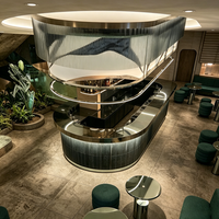 Moderne personnalisé léger luxe spécial arc tout - en - un bar bar bar café Furniture Design d'intérieur