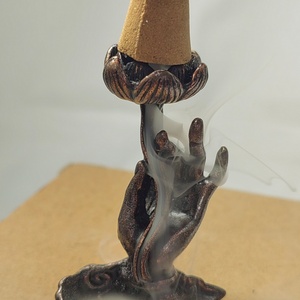 Metal Lotus <b>Incense</b> Holder and burner for <b>Incense</b> Stick and Backflow <b>Incense</b> <b>Cone</b> - Product Image 5