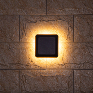 Lampade da Parete LED 6W IP65 Impermeabili Dimmerabili con Base in Alluminio, Elementi Geometrici Minimalisti, Luce Bianca Calda <span class=keywords><strong>per</strong></span> <span class=keywords><strong>Illuminazione</strong></span> Ambientale da Giardino - Product Image 4