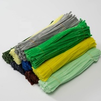 100 pièces par sac, 57 couleurs, tiges de chenille torsadées de 6 mm, fil de fer créatif pour loisirs créatifs, 30 cm, durable