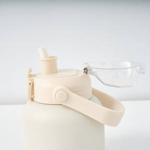 2023 al aire libre Popular 20OZ Fitness deportes botella de agua aislada de acero inoxidable frasco de vacío con tapa de paja para acampar - Product Image 3