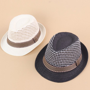 Cappello Fedora Estivo in Paglia per Bambini, Traspirante e Traforato, per Ragazzi, Ideale per Feste all'Aperto e Viaggi - Product Image 3