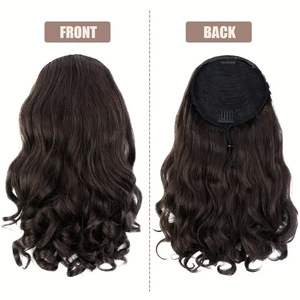 ผมหางม้าเฮนาน ยาคิ 1B เส้นใยทนความร้อนสูง แบบ I-Tip น้ำหนัก 140 กรัม ผมสั้นหยิกฟู แบบผูกเชือก รุ่น 1 Py563 - Product Image 5