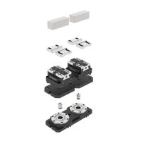 Etau pneumatique auto-centrant à 5 axes KSP-150+YZ-150 pour VMC rotatif avec mâchoire en acier dentelé