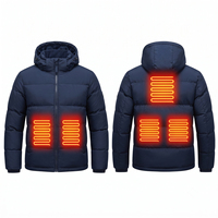 Chaqueta Inteligente con Calefacción Personalizada para Hombre, Chaqueta de Invierno con Calefacción a Prueba de Viento, Chaqueta Soft Shell con Bolsillo Incorporado para el Uso Diario