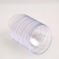 80mm 100mm 120mm 투명 플라스틱 볼 오픈형 크리스마스 트리 장식용 볼, 채울 수 있는 장식품, 투명 구체 파티 장식