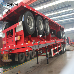 Nouvelle semi-<span class=keywords><strong>remorque</strong></span> CHVM à trois essieux en acier de 40 pieds certifiée CE, capacité de 40 tonnes, châssis de conteneur de 20 pieds, 40 pieds, 50 pieds, 53 pieds, remorques de camion - Product Image 6