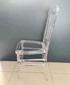 Table de mariage pliante dorée <span class=keywords><strong>Louis</strong></span> <span class=keywords><strong>Napoléon</strong></span> à dossier croisé et chaises Chiavari en résine plastique pour l'entrée d'appartements et de villas - Product Image 6
