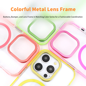 Custodia magnetica di sicurezza fluorescente per <span class=keywords><strong>iPhone</strong></span> 16 Pro <span class=keywords><strong>accessori</strong></span> per il bordo anticollisione - Product Image 5