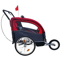 Remorque de vélo pliable pour chien avec roues, chariot de transport portable pour animaux de compagnie, chariot utilitaire pour bagages, chariot de camping extérieur