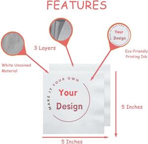 LOGO personnalisé carré moderne haute qualité imprimé personnalisé carré moderne dîner en coton pour hôtel restaurant - Product Image 6