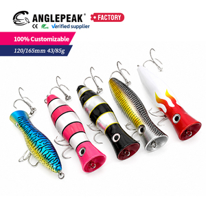 Leurres artificiels rigides <span class=keywords><strong>Big</strong></span> Fish Popper 16,5 cm 85 g en ABS flottants pour la pêche à la traîne en eau profonde, pour requins et thons - Product Image 3