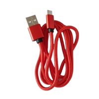 Kabel pengisi daya USB 2.0, kawat data konektor mikro kepang nilon