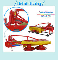 Tondeuse à tambour pour tracteur PTO de 135 cm à 165 cm, type rotatif, pour couper l'herbe et le foin, tondeuse agricole pour pâturage