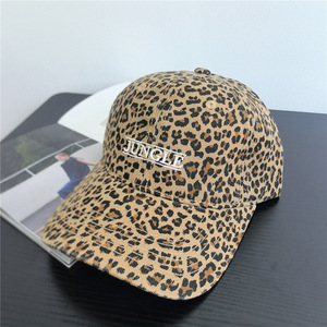 Leopard Print <b>Baseball</b> <b>Cap</b> Unisex Twill Duckbill Hat Shade Spring Summer JUNGLE Embroidered - Product Image 5