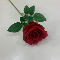 Hersteller Großhandel Künstliche Einzelne Seidenrosen in Rot, Weiß, Blau, Rosa, Lila, Maßgefertigte Dekorative Rosen