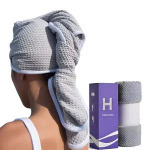 Custom Microfiber Super Absorbent Quick Drying Soft Comfortable Hair Dry Turban Towel