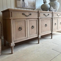Console vintage rustique en bois massif, meuble d'entrée de style campagnard américain pour la maison et la vente en gros commerciale