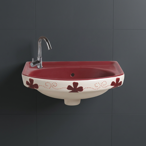 Lavabo de Cerámica de Piedra Natural Blue Print, Lavabo de Pared para Baño, Lavamanos para Hotel, Proyecto Comercial, Venta al por Mayor - Product Image 3