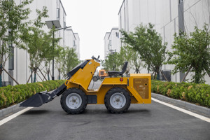 Mini-chargeuse compacte personnalisable, moteur essence EURO 5, pompe haute efficacité, boîte de vitesses, godet de 0,12 m³, machine de construction compacte - Product Image 2