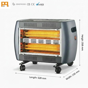 Heavy Duty 2000W Quartz Infrared Radiant <strong>Heater</strong> Portable Electric <strong>Space</strong> <strong>Heater</strong> with Overheat Tip-over Protection - Product Image 1