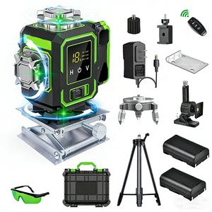 360 °   Niveau laser <span class=keywords><strong>vert</strong></span> 4D 16 lignes rotatif professionnel pour extérieur, construction, marquage, outil avec batterie au lithium - Product Image 3