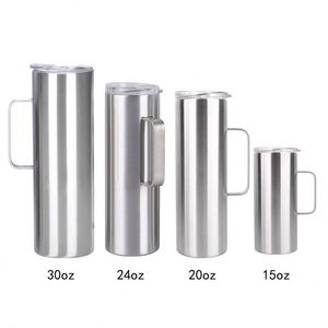 30oz Cylindrical Stainless Steel Vacuum Insulated Coffee Mug Handle Customizable Logo Creative <b>Gift</b> for Cross-Border Wholesale - Product Image 5