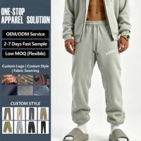 Pantalon de jogging droit unisexe en molleton de haute qualité, 360 g/m², 80 % coton, 20 % polyester, streetwear décontracté, grandes tailles pour hommes