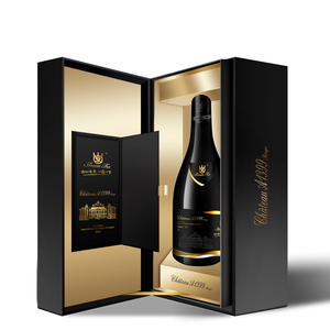 Tùy chỉnh vàng bạc các tông Hộp giấy cho bao bì rượu vang dập nóng dập nổi cho rượu vang đỏ Vodka khác có cồn - Product Image 1