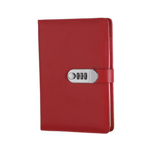 Journal intime a5 avec serrure en cuir pu, carnet de notes avec serrure codée 3D, conception de mot de passe, classeurs économiques avec page de <span class=keywords><strong>recharge</strong></span>, vente en gros - Product Image 1