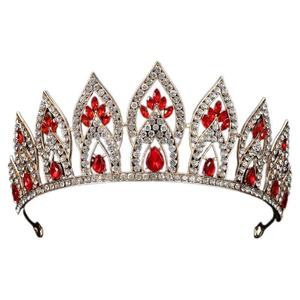 Corona di compleanno della <span class=keywords><strong>regina</strong></span> del diadema nuziale europeo americano per spettacolo di ballo e concorso di nozze <span class=keywords><strong>Tiara</strong></span> lega di strass - Product Image 1