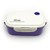 Boîtes à bento en plastique de qualité alimentaire, écologiques, compatibles micro-ondes, pour adultes et enfants, avec couverts offerts