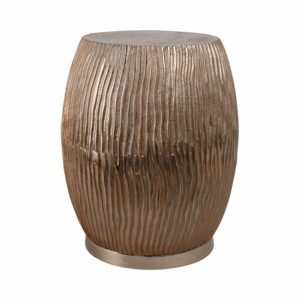Elegante Sgabello da Camera da Letto con Finitura Texturizzata e Base Metallica, Arredo Decorativo - Product Image 2