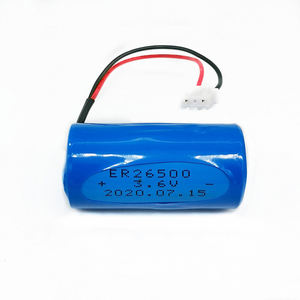 แบตเตอรี่ลิเธียม <span class=keywords><strong>LS26500</strong></span> 3.6V 8500mAh ER26500แบตเตอรี่ Li-SoCI2หลักขนาด C พร้อมสายไฟขั้วต่อ - Product Image 2