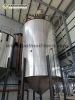Nouvelle ligne de production de raffinerie d'huile de palme avec cuve de clarification et étang, machine de cuisson, en acier inoxydable, 1000 kg/h