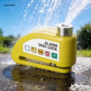 Nouvelle alarme antivol pour disque de frein de voiture, vélo, moto - Verrou extérieur étanche à haute intensité sonore - Product Image 3