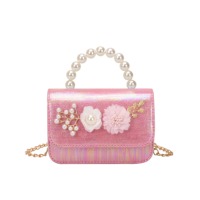 Sacs pour enfants pas chers, sac à main princesse tendance avec perles, sac à bandoulière mignon pour petite fille, vente en gros mixte