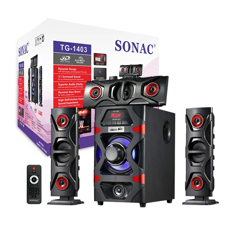 SONAC TG-1403 wasserdichte FM-Funks äule 1200mah Sound box für <span class=keywords><strong>MP3</strong></span> Aux USB-Telefon Computer Bass
