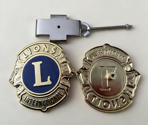 Emblema Metálico para Auto Lions International - Insignia Premium de Aleación de Zinc para Parrilla Delantera con Kit de Montaje, Logotipo Personalizable - Product Image 5