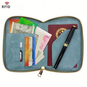 RFID Blocking Passport <b>Holder</b> <b>Travel</b> Wallet with Zipper, Multi-Pocket <b>Document</b> Organizer for Safe International Trips - Product Image 3