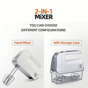 Batidora de mano eléctrica Cx-6617 de 5 velocidades, 100w, 120w, 150w, color personalizado, para el hogar, cocina, alimentos y huevos. - Product Image 3