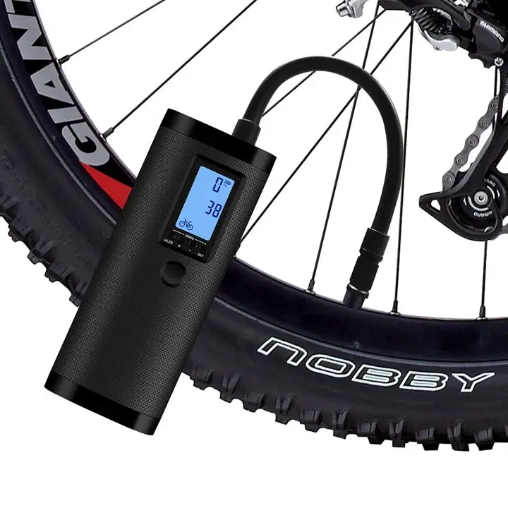 Bomba de ar durável para ciclismo recarregável, mini bomba de ar menor com função de calibração, infladores de pneus de carro para bicicletas