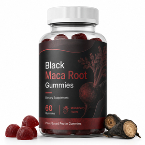 Gomitas de Extracto de Raíz de Ginseng Panax y Maca Roja Negra Herbal, Suplementos para Adultos para Hombres y Mujeres - Apoyo Inmunológico, Gestión de Energía - Product Image 1