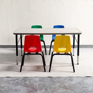 Mesas y Sillas Escolares Modernas y Económicas con Altura Ajustable para Jardín de Infancia, Muebles Infantiles para Uso en el Aula - Product Image 4
